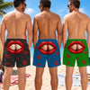 Custom Funny Men Swim Trunks - Personalized Birthday Gifts For Husband, Son, Grandson, Brother, Grandpa, Dad, Yourself - Summer Body Activated