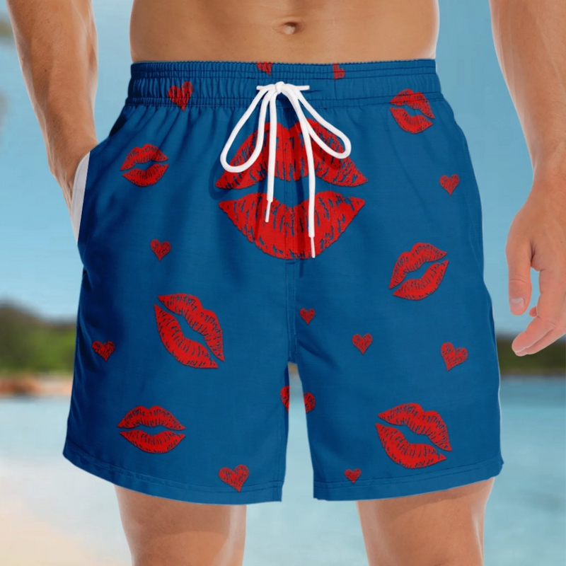 Custom Funny Men Swim Trunks - Personalized Birthday Gifts For Husband, Son, Grandson, Brother, Grandpa, Dad, Yourself - Summer Body Activated