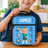 Custom Kids Lunch Bag - Personalized Back To School Gifts For Kids - Powered By Love And Healthy Bites