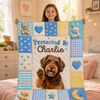 Custom Photo Blanket - Personalized Baby Shower, Gender Reveal Gifts For New Moms, New Dads, New Parents, Dog Cat Lovers - Our Pack Just Got Cuter