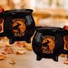 Custom Witchy 12oz Ceramic Cauldron Coffee Mug - Personalized Halloween Gifts For Witch, Wife, Daughter, Besties, Sisters, Granddaughter, Grandma, Mom, Yourself - Purrfectly Witchy Cat Mood