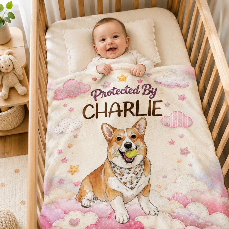 Custom Photo Blanket - Personalized Baby Shower, Gender Reveal Gifts For New Moms, New Dads, New Parents, Dog Cat Lovers - A New Little Love Has Arrived