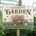 Custom Home Decor Metal Sign - Personalized  Birthday Garden Gifts For Gardeners - Plants Bring Peace