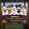 Custom Boo Wood Sign -  Personalized Halloween Decor Birthday Gifts For Mom, Dad, Brother, Sister, Kids - Cuteness in Every Boo