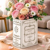 Custom Book Vase - Personalized Anniversary Wedding Gifts For Husband And Wife, Him And Her - Every Page Leads Us Home