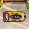 Custom Classroom Decor Shaped Doormat - Personalized Back To School Gifts For Teachers - One Class One Family