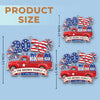 Custom Acrylic Ornament - Personalized America 250th Anniversary Christmas Gifts For Mom, Dad, Brother, Sister - Loaded With Love And American Pride