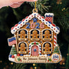 Custom Acrylic Ornament - Personalized America 250th Anniversary Christmas Gifts For Mom, Dad, Brother, Sister - Sweet Memories Built Together