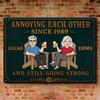 Custom Home Decor Metal Sign - Personalized  Anniversary Wedding Gifts For Husband And Wife, Him And Her - Crazy Love That Lasts Forever