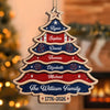 Custom Wooden Ornament - Personalized America 250th Anniversary Christmas Gifts For Mom, Dad, Brother, Sister - United Like Branches Rooted In Pride