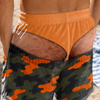 Custom Funny Men Swim Trunks - Personalized Birthday Gifts For Husband, Son, Grandson, Brother, Grandpa, Dad, Yourself - The View Gets Better
