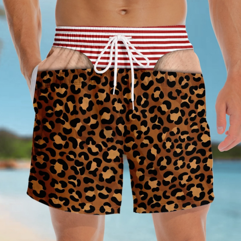 Custom Funny Men Swim Trunks - Personalized Birthday Gifts For Husband, Son, Grandson, Brother, Grandpa, Dad, Yourself - Cheeky By Nature
