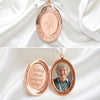 Custom Photo Locket Bouquet Charm – Personalized Memorial Sympathy Gifts For Brides - Walk Down The Aisle Together