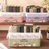 Custom Storage Basket - Personalized Bookish Gifts For Book Lovers, Bookworms, Readers - Happiness Is A Full Bookshelf
