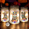 Custom Photo Day Of The Dead Mason Jar Light - Personalized Pet Memorial Sympathy Gifts For Dogs, Cats - My Spirit Guide My Best Friend