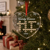 Custom Scrabble Circle Glass Ornament -  Personalized Christmas Birthday Gifts For Mom, Dad, Brother, Sister, Kids - Where Hearts Feel At Home