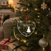 Custom Heart Glass Ornament - Personalized Anniversary Christmas Wedding Gifts For Husband And Wife, Him And Her - Started With A Yes, Now It’s Us