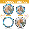 Custom Photo Where There Is Love There Is Life - Couple Personalized Window Hanging Suncatcher Ornament - Gift For Husband Wife, Anniversary