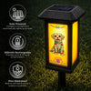 Custom Photo Day Of The Dead Solar Garden Light - Personalized Pet Memorial Sympathy Gifts For Dogs, Cats - A Beautiful Soul Is Never Forgotten