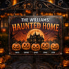 Custom Pumpkin Home Decor Metal Sign - Personalized Halloween Birthday Gifts For For Mom, Dad, Brother, Sister - Making Memories One Scare Away