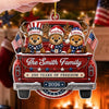 Custom Acrylic Ornament - Personalized America 250th Anniversary Christmas Gifts For Mom, Dad, Brother, Sister - Built On Love And Freedom