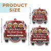 Custom Acrylic Ornament - Personalized America 250th Anniversary Christmas Gifts For Mom, Dad, Brother, Sister - Built On Love And Freedom