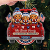 Custom Acrylic Ornament - Personalized America 250th Anniversary Christmas Gifts For Mom, Dad, Brother, Sister - Sweet Traditions Of Freedom