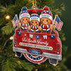 Custom Acrylic Ornament - Personalized America 250th Anniversary Christmas Gifts For Mom, Dad, Brother, Sister - Sweet Traditions Of Freedom