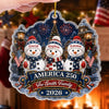 Custom Acrylic Ornament - Personalized America 250th Anniversary Christmas Gifts For Mom, Dad, Brother, Sister - Walking In A Patriotic Wonderland