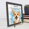 Custom Photo Pet Loss Sign, Collar Frame - Personalized Pet Memorial Sympathy Gifts For Dogs, Cats - Always Loved Never Forgotten