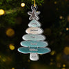 Custom Sea Glass Acrylic Ornament - Personalized Christmas Birthday Gifts For Mom, Dad, Brother, Sister, Beach Lovers - Family Memories On Tree