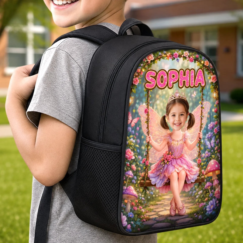 Custom Photo Kids Front Printed Backpack - Personalized Back To School Gifts For Kids - Every Day Is A Fairytale