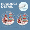 Custom Circle Glass Ornament - Personalized Christmas Birthday Gifts For Mom, Dad, Brother, Sister - Wonderful Time Together