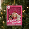 Custom Toy Box Acrylic Ornament - Personalized Christmas Birthday Gifts For Dog Cat Lovers, Dog Dad And Mom, Cat Owners - My World In Fur Form