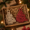 Family Name Christmas Tree Ornament - Wood Custom Shaped - New Arrival, Christmas Gift For Family Members - AMZ