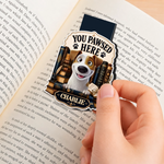 Custom Shaped Magnetic Bookmark - Personalized  Bookish Gifts For  Book Lovers, Bookworms, Dog Dad And Mom, Cat Owners - Pawfect Reading Time