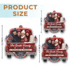 Custom Photo Acrylic Ornament - Personalized America 250th Anniversary Christmas Gifts For Mom, Dad, Brother, Sister - Stars Stripes And Christmas