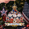 Custom Acrylic Ornament - Personalized America 250th Anniversary Christmas Gifts For Mom, Dad, Brother, Sister - United In Love Proud In Spirit