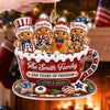 Custom Acrylic Ornament - Personalized America 250th Anniversary Christmas Gifts For Mom, Dad, Brother, Sister - Holiday Cheer Together