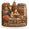 Custom Wood Ornament - Personalized Christmas  Bookish Gifts For Book Lovers, Bookworms, Readers - Booked All Weekend