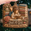 Custom Wood Ornament - Personalized Christmas  Bookish Gifts For Book Lovers, Bookworms, Readers - Booked All Weekend
