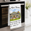 Custom Photo New Home Kitchen Towel - Personalized Anniversary Christmas Wedding Gifts For Husband And Wife, Him And Her - Home Sweet New Beginning