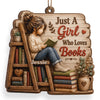 Custom Wood Ornament - Personalized Christmas  Bookish Gifts For Book Lovers, Bookworms, Readers - Living Between The Pages