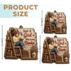 Custom Wood Ornament - Personalized Christmas  Bookish Gifts For Book Lovers, Bookworms, Readers - Living Between The Pages