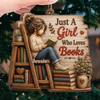 Custom Wood Ornament - Personalized Christmas  Bookish Gifts For Book Lovers, Bookworms, Readers - Living Between The Pages