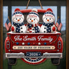 Custom Wood Sign - Personalized America 250th Anniversary Christmas Gifts For Mom, Dad, Brother, Sister - Stars Christmas Family Forever