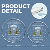 Custom New Home First Home Glass Ornament - Personalized Christmas Ornament For Couples, First Home Keepsake, Housewarming Bauble Gift, New Home Keepsake Gift- Our Little Family, Our New Home