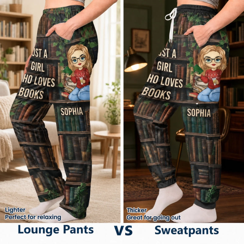 Lost In The Pages, Found In The Story - Personalized Custom Unisex Sweatpants - Christmas Gift For Book Lovers