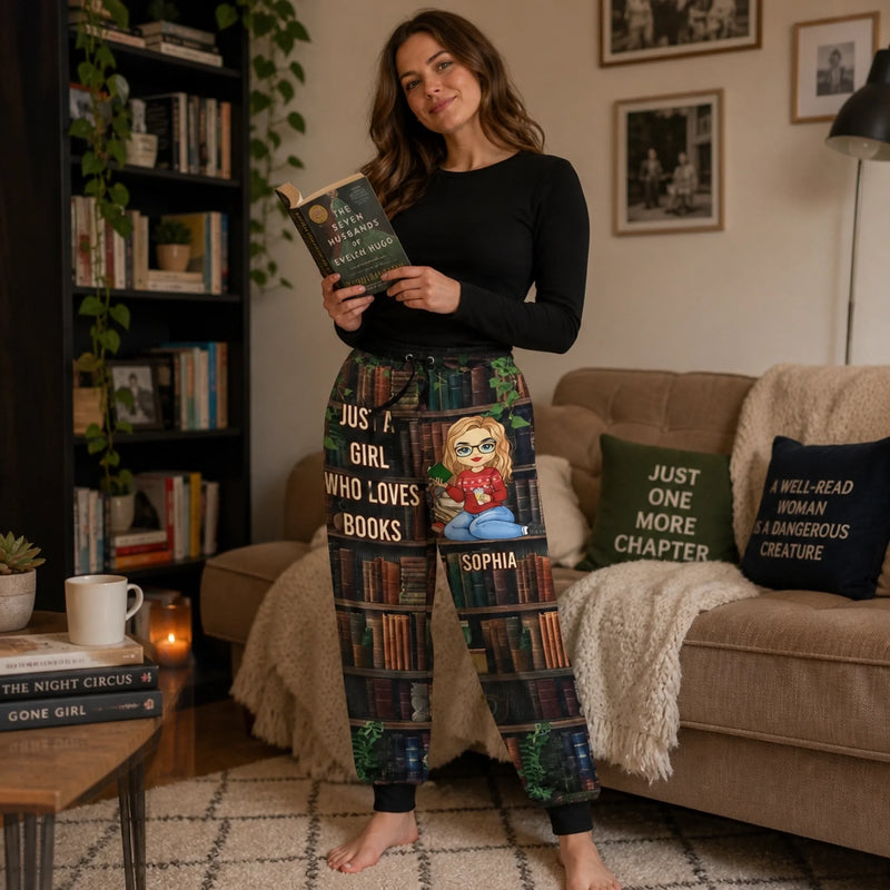 Lost In The Pages, Found In The Story - Personalized Custom Unisex Sweatpants - Christmas Gift For Book Lovers