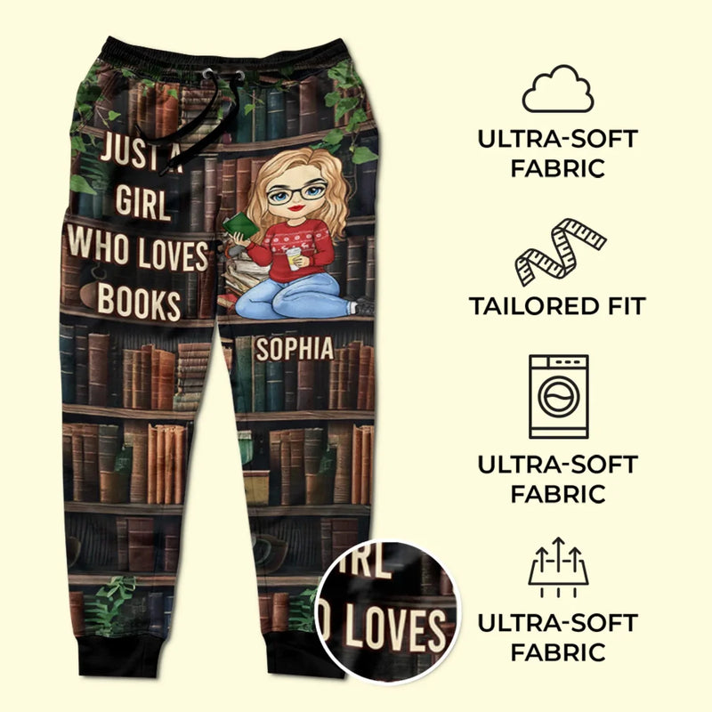 Custom Name Book Lover Gifts - Personalized Lounge & Sweatpants